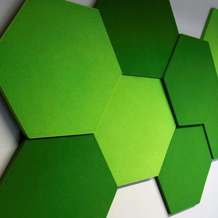 Hexagon fabric acoustic panel