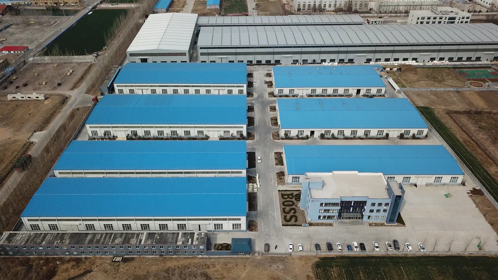 Qdboss factory aerial view in Qingdao