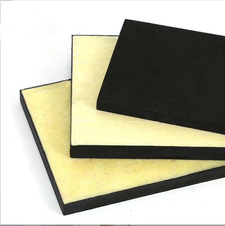 Back side of fiberglass acoustic ceiling tile