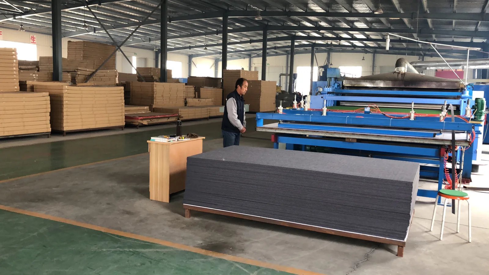 PET acoustic panels in stock warehouse